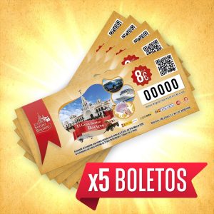 Lote de 5 Boletos